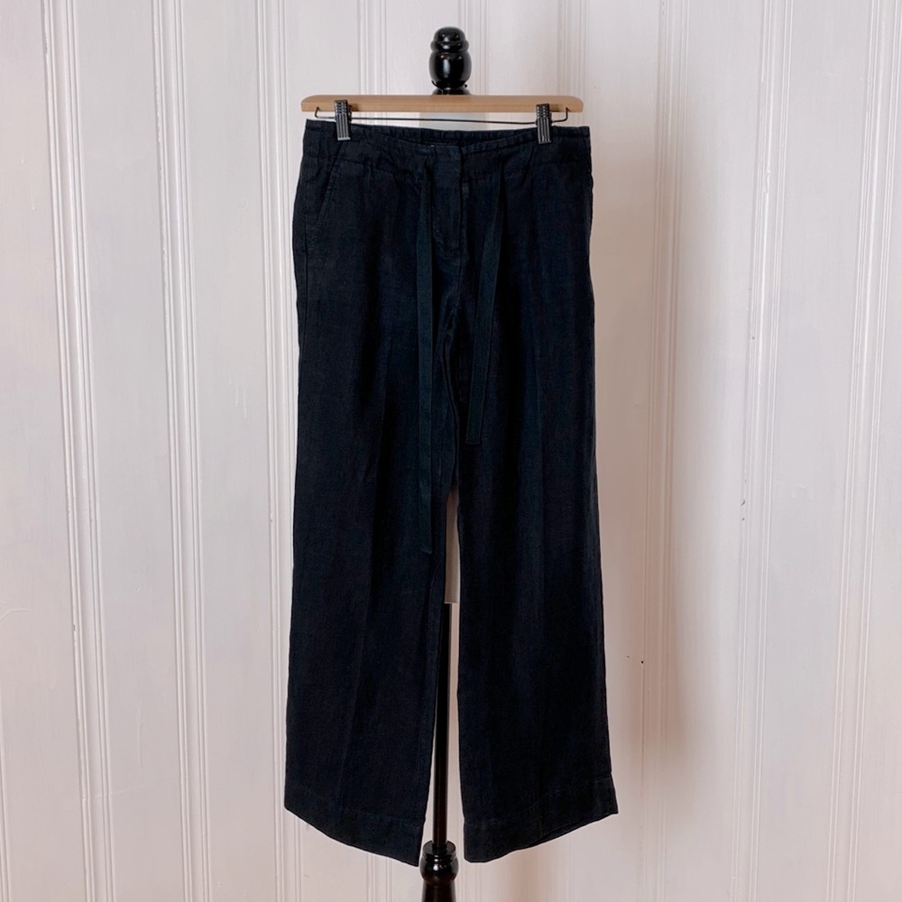 Linen TALBOTS black pants